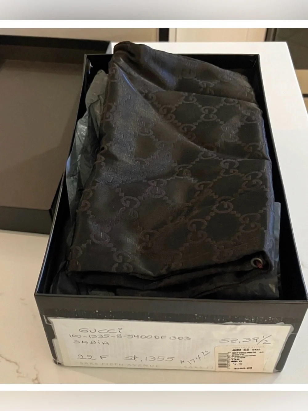 Gucci Beige Monogram Slide Sandals 9.5 - Picture 16 of 16